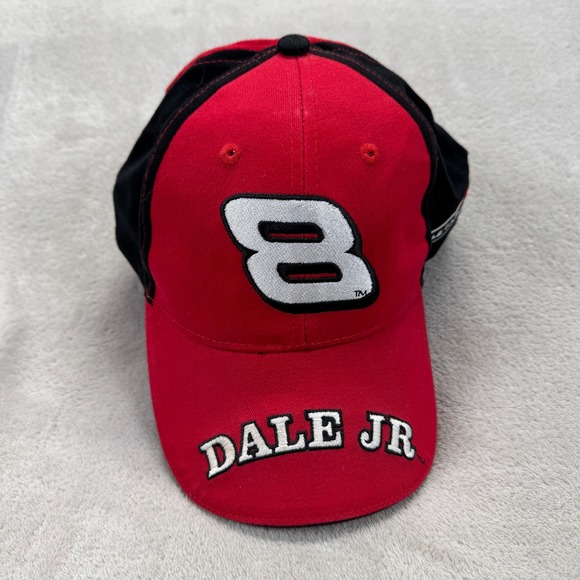 Vintage Dale Jr #8 NASCAR Hat Winners Circle Dale Earnhardt Jr Cap Red Black - Picture 1 of 6